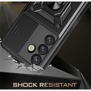 Samsung Galaxy S26 Roterende Ring Hybrid Cover med Kameraskjold