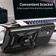 Samsung Galaxy S26 Roterende Ring Hybrid Cover med Kameraskjold