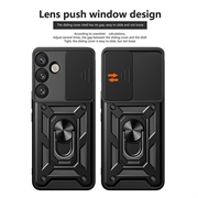 Samsung Galaxy S26 Roterende Ring Hybrid Cover med Kameraskjold