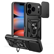 iPhone 18 Pro Roterende Ring Hybrid Cover med Kameraskjold