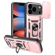 iPhone 18 Pro Roterende Ring Hybrid Cover med Kameraskjold