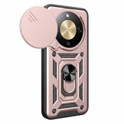 Honor X70/X9d/Magic8 Lite Roterende Ring Hybrid Cover med Kameraskjold - Rødguld