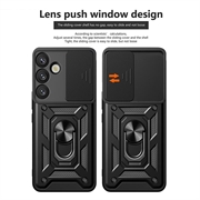 Samsung Galaxy S26+ Roterende Ring Hybrid Cover med Kameraskjold