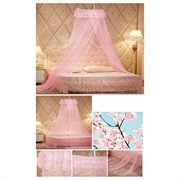 Myggenet - Dome design til f.eks over senge op til 180cm - Pink