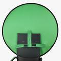 Rund Green Screen Fotobaggrund til Stol - 75cm