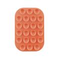 Rundet MagSafe Silikone Sugekop Mobilholder – orange