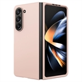 Samsung Galaxy Z Fold5 Gummibelagt Plastik Cover - Rødguld