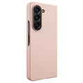 Samsung Galaxy Z Fold5 Gummibelagt Plastik Cover - Rødguld