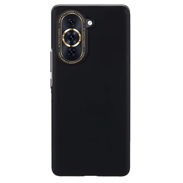 Huawei Nova 10 Pro Gummibelagt Plastik Cover - Sort