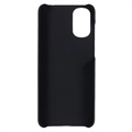 Motorola Moto G22 Gummibelagt Plastik Cover - Sort