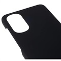 Motorola Moto G22 Gummibelagt Plastik Cover - Sort