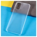 Motorola Moto G22 Gummibelagt Plastik Cover - Gennemsigtig
