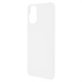 Motorola Moto G22 Gummibelagt Plastik Cover - Hvid