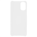 Motorola Moto G22 Gummibelagt Plastik Cover - Hvid