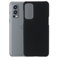OnePlus Nord 2 5G Gummibelagt Plastik Cover - Sort