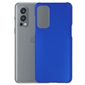 OnePlus Nord 2 5G Gummibelagt Plastik Cover - Blå
