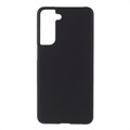 Samsung Galaxy S21 FE 5G Gummibelagt Plastik Cover - Sort