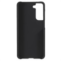Samsung Galaxy S21 FE 5G Gummibelagt Plastik Cover - Sort
