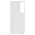 Sony Xperia 1 IV Gummibelagt Plastik Cover - Hvid
