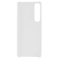 Sony Xperia 1 IV Gummibelagt Plastik Cover - Hvid