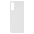 Sony Xperia 10 IV Gummibelagt Plastik Cover - Hvid