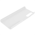 Sony Xperia 10 IV Gummibelagt Plastik Cover - Hvid