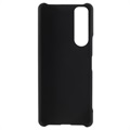 Sony Xperia 5 III Gummibelagt Plastik Cover - Sort