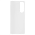 Sony Xperia 5 III Gummibelagt Plastik Cover - Hvid