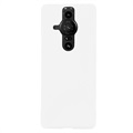 Sony Xperia Pro-I Gummibelagt Plastik Cover - Hvid