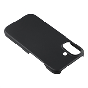 iPhone 17 Gummibelagt Plastik Cover - Sort