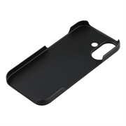 iPhone 17 Gummibelagt Plastik Cover - Sort