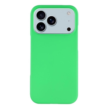 iPhone 17 Pro Gummibelagt Plastik Cover - Grøn