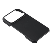 iPhone 17 Pro Max Gummibelagt Plastik Cover - Sort