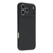iPhone 18 Pro Max Gummibelagt Plastik Cover - Sort