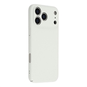 iPhone 18 Pro Max Gummibelagt Plastik Cover - Hvid