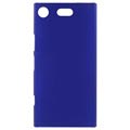 Sony Xperia XZ1 Compact Gummibelagt Plastik Cover - Mørkeblå