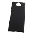 Sony Xperia 10 Gummibelagt Plastik Cover - Sort
