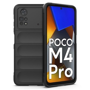 Rugged Series Xiaomi Poco M4 Pro TPU Cover - Sort