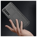 Sony Xperia 10 IV Rugged Shield TPU Cover - Sort