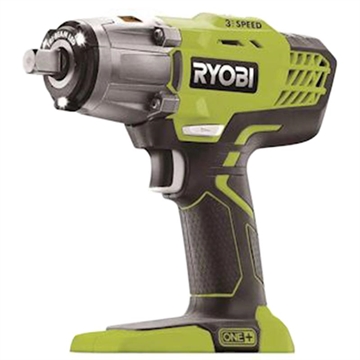 Ryobi R18IW3-0 ONE+ batteridrevet 3-gears slagnøgle - 18V, uden batteri