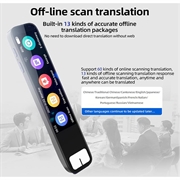 S08B Smart stemmeoversætter med 134 sprog - Sort