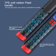 S09 Justerbart springtov med digital kalorie- og springtæller - Sort