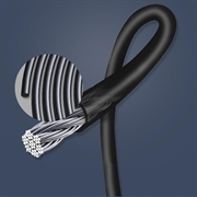 S09 Justerbart springtov med digital kalorie- og springtæller - Sort