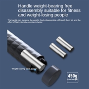 S09 Justerbart springtov med digital kalorie- og springtæller - lyserød