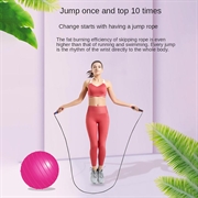 S09 Justerbart springtov med digital kalorie- og springtæller - lyserød