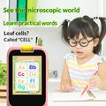 S1 2.8" smart legetøj med berøringsskærm og mikroskop til børn - pink