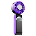 S2 håndholdt, bærbar turbo-ventilator med 100 hastigheder - Lilla / Mørkegrå
