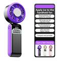 S2 håndholdt, bærbar turbo-ventilator med 100 hastigheder - Lilla / Mørkegrå