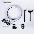 S26-RGB 10" RGB LED-ringlys Selfie-fotografering Fill Light med telefonholder og stativ