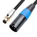 SA119GXK108BU - mini XLR (hun) til 3pin XLR (han) mikrofon adapter kabel
